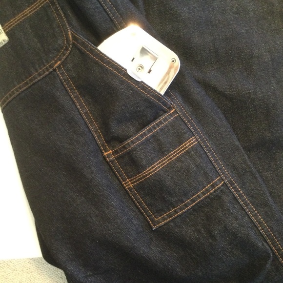 Eddie Bauer Flannel Lined Dark Wash Denim Jeans Mens. Size: 38/32 - Picture 9 of 16